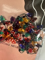 Vintage Necklace Department 56 Christmas Lights Strand 22in Deadstock