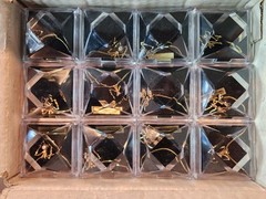 Lot 12 Gold Tone 16″ Butterfly Necklaces Serpentine Chain Costume New In Box