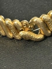 Vintage American Queen Sweetheart Bracelet Etched Gold Filled NEED REPAIR