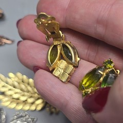 Juliana Sara Coventry Renoir & Unsigned Fish Rhinestones Earrings Brooches Lot