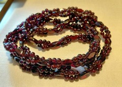 Vintage Natural Red Pyrope Garnet/Almandine Garnet Necklace Grape Clusters…