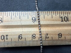3.11g Vintage Sterling Silver 925 Ball Bead Chain Necklace 18 in M