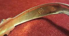 VINTAGE DOUBLE HEADED SNAKE HINGED BRACELET – SILVER PLATE ?