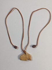Vintage Free Willy 2 Mystical Whale Pendant Ceramic With Original Cord *READ