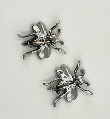 Jewelry Vintage Silver Tone Brooch Bee Pins Set of Two
