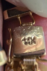 Vintage 14K Yellow Gold Black Onyx Chinese Fortune Good Luck Bracelet