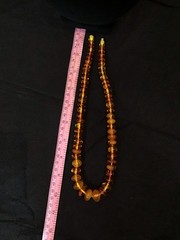 Vintage Baltic Amber Honey And Cognac Beaded Necklace