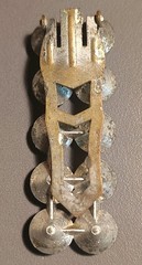 Vintage Rhinestone Dress Clip Silver Tone 1 7/8 inch