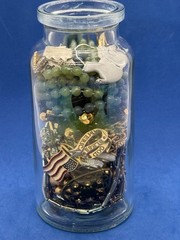 Mystery Estate Costume Jewelry Jar Mixed Lot All Wearable