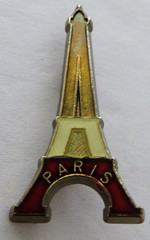 Vtg Paris France Eiffel Tower Pin Brooch 1 5/8″ Jewelry Piece Accessory