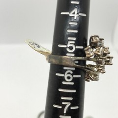 Vintage 925 Sterling Silver & Cubic Zirconia Waterfall Design Ring varied sizes