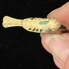 Vintage Bird Ring Enamel Figural Yellow Blue Novelty Size 6.75 Cottagecore