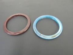 9 Vintage BANGLE BRACELETS 2 STRETCH 7 CUFF HARD PLASTIC 60’S AND 70’S