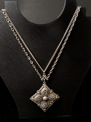 VintagePendant Necklace by Celebrity 30” long Boho Gothic Hippie Biker Costume