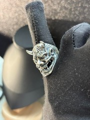 Ring Devil Silver 925 Jewelry Men’s Gothic Mask Sterling Satyr Custom Made Rare