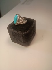 🔥Vintage Sterling Silver Turquoise Ring Size 7.5 Beautiful Priced to Sell 🔥
