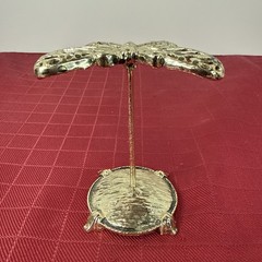 Vintage Gold Toned Metal Butterfly Stand Typically Used For Earrings 3.5 Inches
