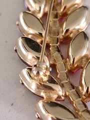DeLizza & Elster Juliana Brooch Bold Statement Piece 3” Long Big Crystals