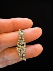 Vintage Rhinestone Drop Earrings. 1-1/4″ Drop with post & back for pierced ears.
