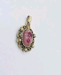 Sarah Coventry Pendant Lot of 2 Gold Tone VINTAGE 1.25 in Estate