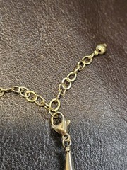 SHUBE Sterling Silver Gold Vermeil Heart Multi-Strand Liquid Chain Necklace