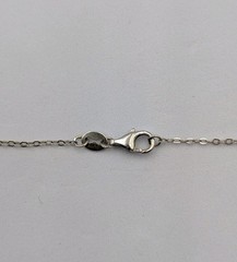 Vtg Sterling Faux Pearl Crescent Moon Man & Star Pendant 18″ Cable 925 Necklace
