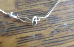 Antique 1/20 12K Gold Filled Cross & 18 Inch Chain With Slide Clasp