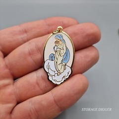 VTG NEW Precious Moments Blessed Art Thou Among Women Pendant 1.75″ x 1″, Rare