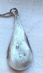 Vintage Polish Artisan Modernist 800 Silver & Coral Pendant – Hallmarked