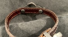 Vintage Brighton Leather Cherub silver-tone bracelet 1995