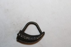 Vintage Davy Crockett Horn-Shaped Silver Tone Classic Retro Charm Pendant