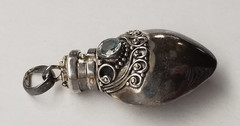 Vintage Sterling Silver Heart Keepsake Pendant 4.5 cm