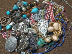 7 Pounds Mixed Jewelry Vintage & Modern Some Signed for Crafting & Repurpose