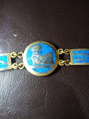 Vintage 1960’s Mexico Turquoise And Mixed Metals Possibly Mixed With Silver