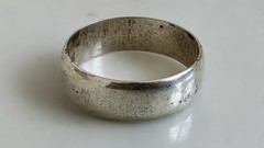 Vintage 60s Wheeler Mfg Simple Sterling Silver Band Ring Size 8.5