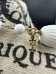 NWT VTG 1950s-1960s CROWN TRIFARI Gold-tone White BAHIA 2 Piece Set Jewelry