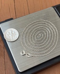 NOT AVAILABLE ! 925 19” READ ! Dainty Link Sterling Silver Necklace Chain