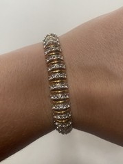 Camrose & Kross Jackie Kennedy JBK Crystals And Gold Link Bracelet