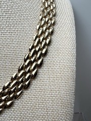 panther link necklace 16.5-20 Inches Long. 5/8 Of An Inch Wide. E4