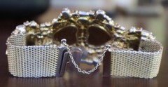 Hobe Mayorka Bracelet Signed Vintage Rhinestones