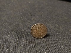 Antique Taxco Mayan Sterling Silver Pin .5 Inches