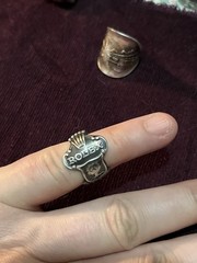 Spoon Ring Lot Of 22 Pieces- Silver Plate& Stainless Steel- Antique & Vintage