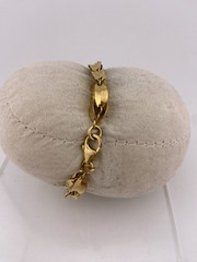 BRONZE MILOR ITALY Signed 7 – 7 1/2 Inch Art Deco Style Bracelet