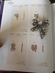 Rare 1942 Eisenberg Original Rhinestone Bow Brooch Patent Book Piece F. Nathan