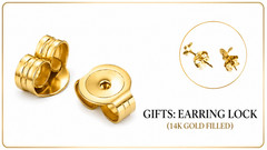14K AU585 Gold Mini Zircon Stud Earrings Vintage 2mm Pairs