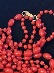 Vintage Lot of 7 Beaded Necklaces various Colors Trifari, LR , Napier, Avon +