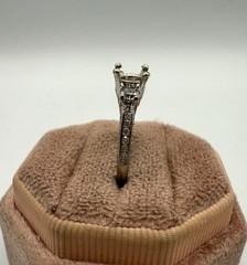 18 Karat White Gold 0.66ctw Diamond Tacori Mounting Ring