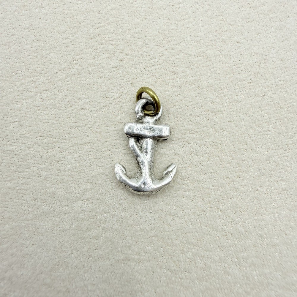 Vintage Sterling Silver Small Anchor Dangle Charm Travel Adventure Accessory
