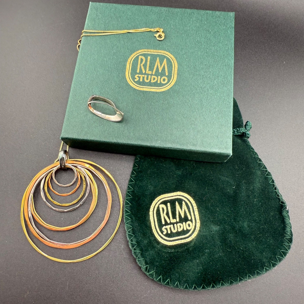 RLM Studio Necklace Signed 925 19” Extra Bale Included