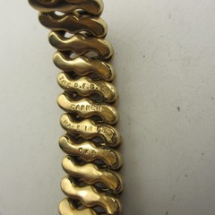 Vintage Carmen Sweetheart Bracelet Red Heart Expansion WWII Era BROKEN LINK